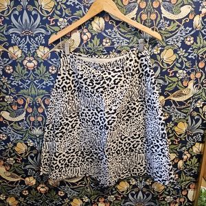 Worthington Vintage Animal Print Skirt
